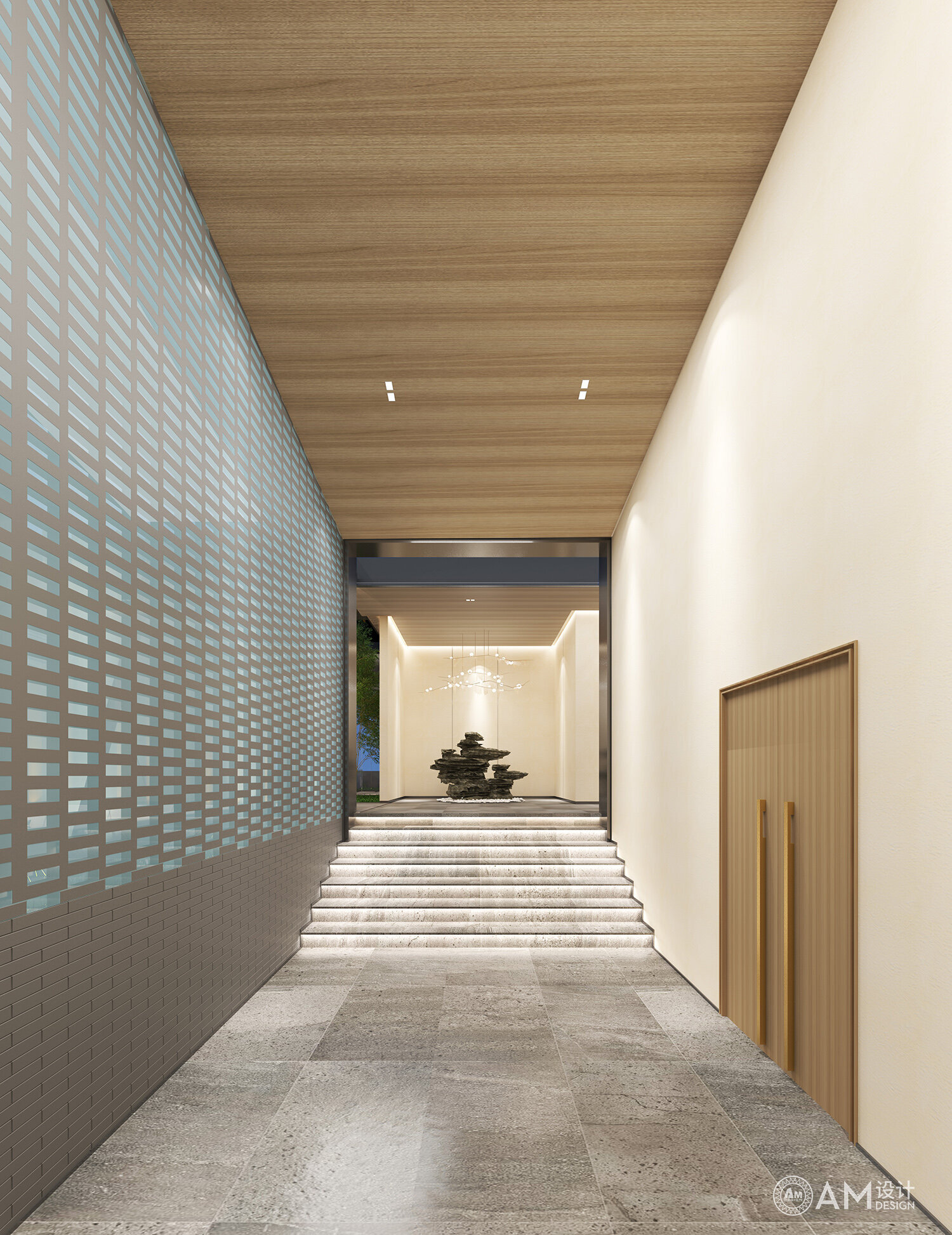 AM设计 | 北京奥北企业会所走廊设计